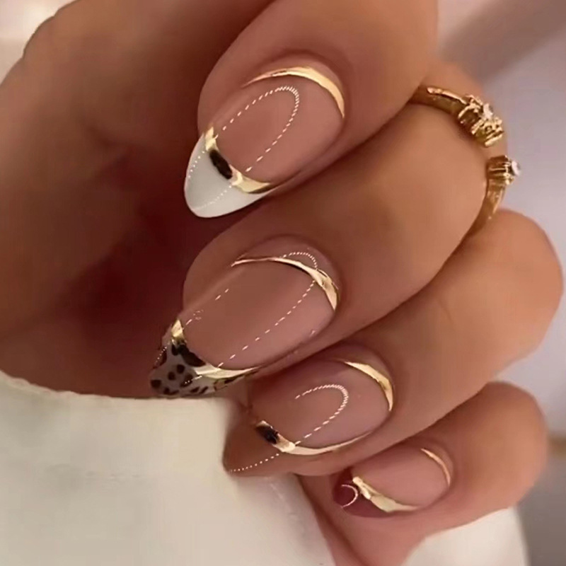 Nail Art Full Design - Medium fake nails for women girls