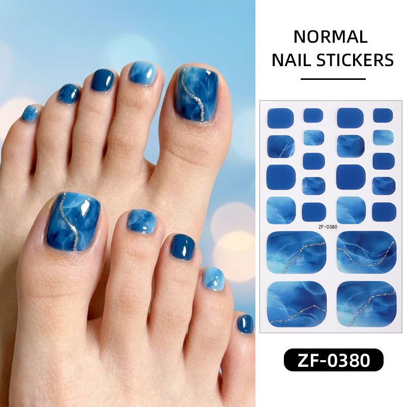 22Tips Gradient Marble Toe Nai - Nail Art Full Design ulasan dan harga