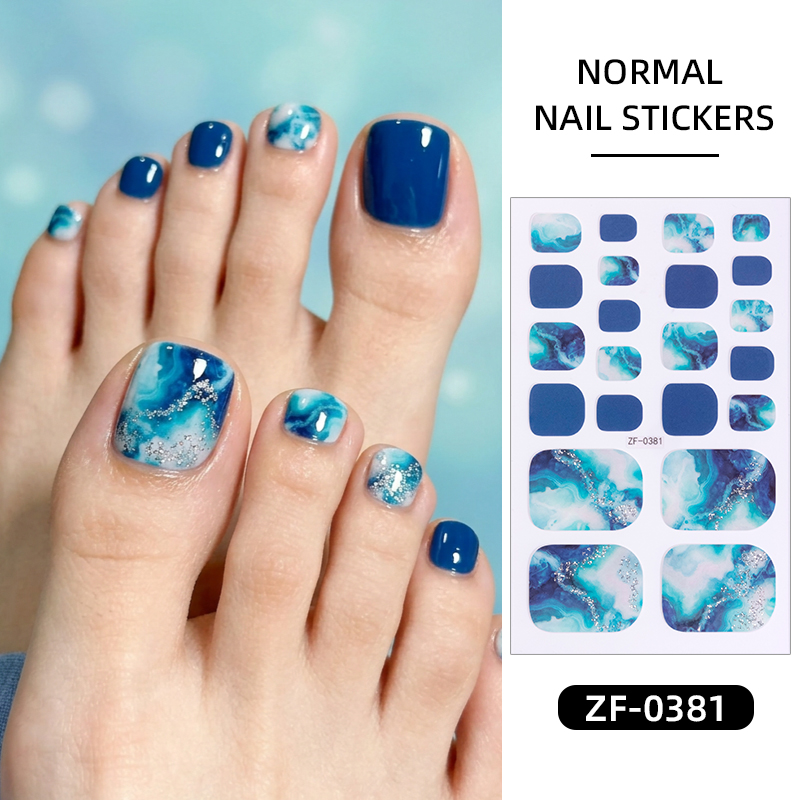 22Tips Gradient Marble Toe Nai - Nail Art Full Design ulasan dan harga