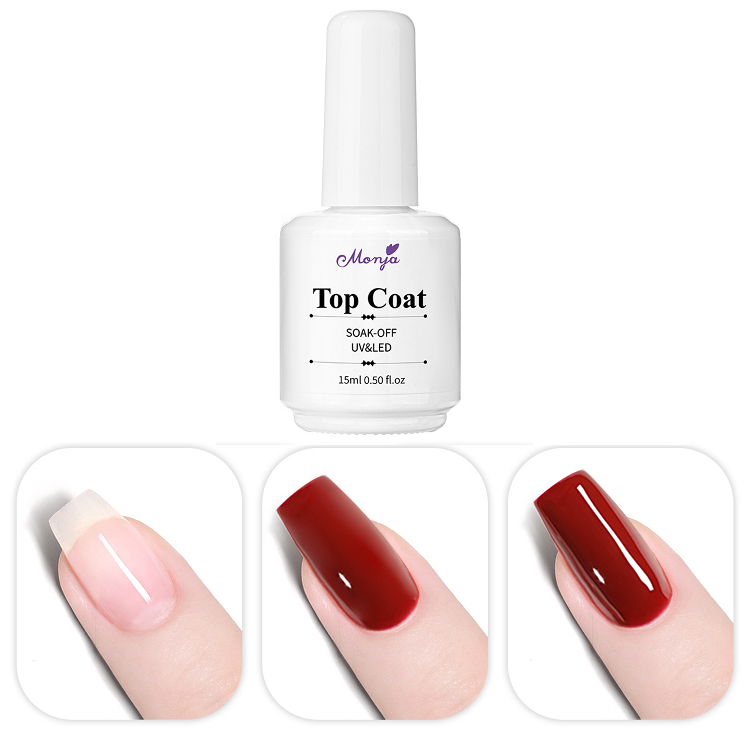 15ml Top Coat No Wipe For Gel  - Nail Art One Piece ulasan dan harga