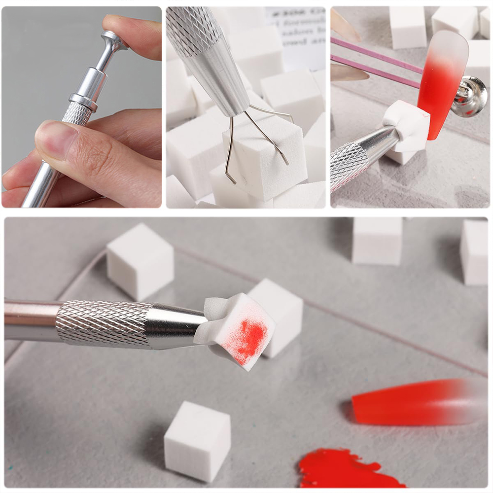LULAA Nail Art Sponge DIY Grad - Nail Art One Piece ulasan dan harga
