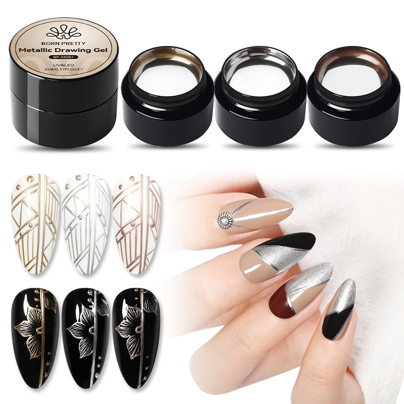 BORN PRETTY 5ML Super Silver M - Nail Art Chrome ulasan dan harga