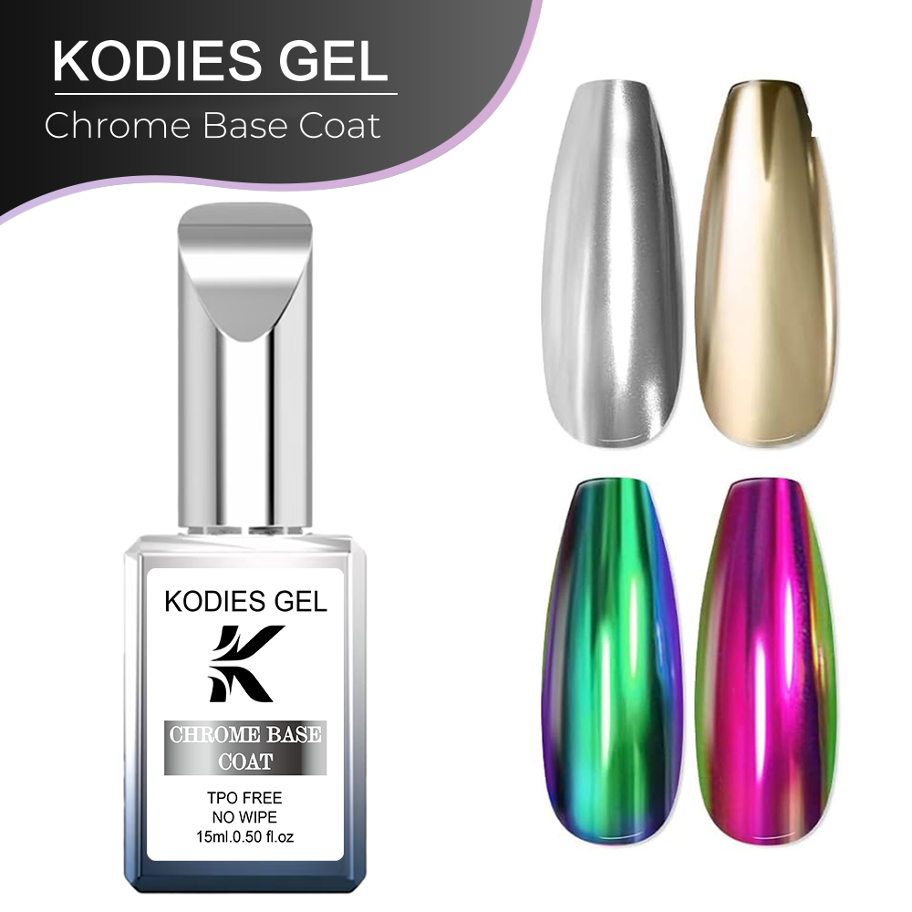 KODIES GEL Clear Chrome Base C - Nail Art Chrome ulasan dan harga