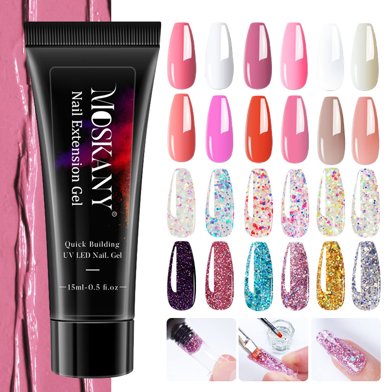 Poly Nail Gel Full Set With 6W - Nail Art Full Design ulasan dan harga