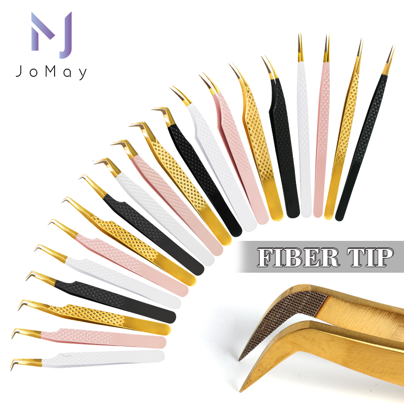 1pc Fiber Tip Tweezers Stainle - Nail Art One Piece ulasan dan harga