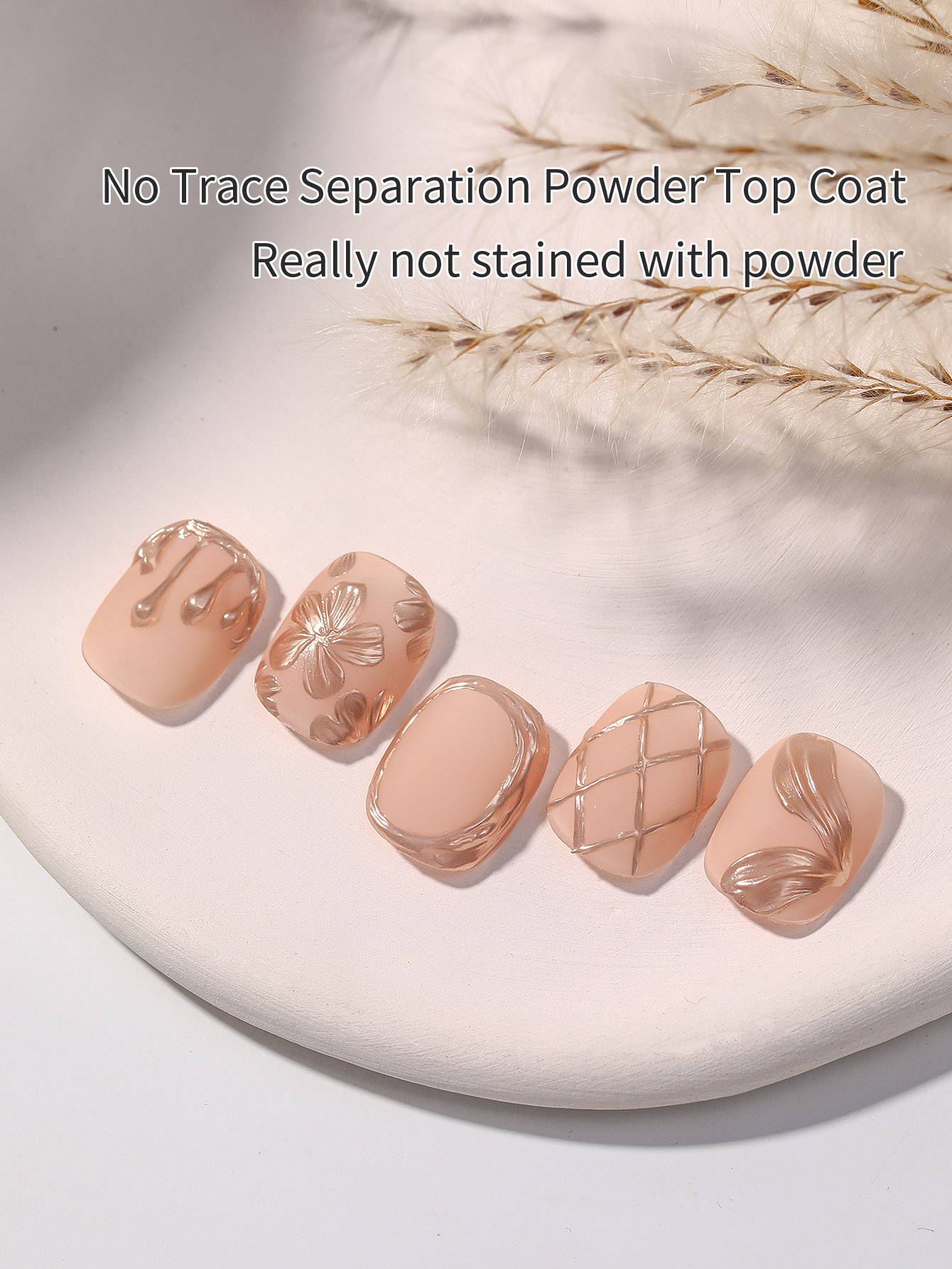 16ml 2-in-1 Matte Gel Top Coat - Nail Art Chrome ulasan dan harga