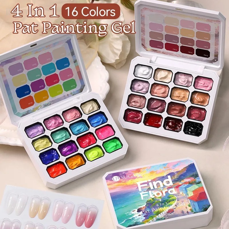 4 in 1 16 Colors Nail Art Pain - Nail Art One Piece ulasan dan harga