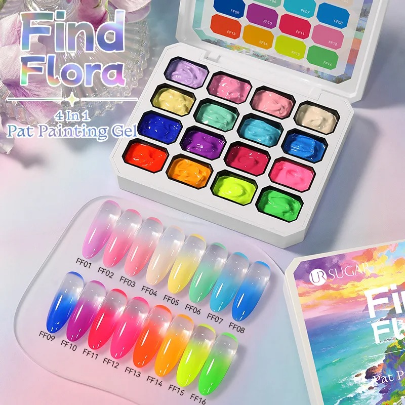 4 in 1 16 Colors Nail Art Pain - Nail Art One Piece ulasan dan harga