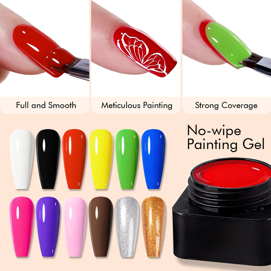 CHUNSHU Painting Gel Semi-soli - Nail Art Full Design ulasan dan harga
