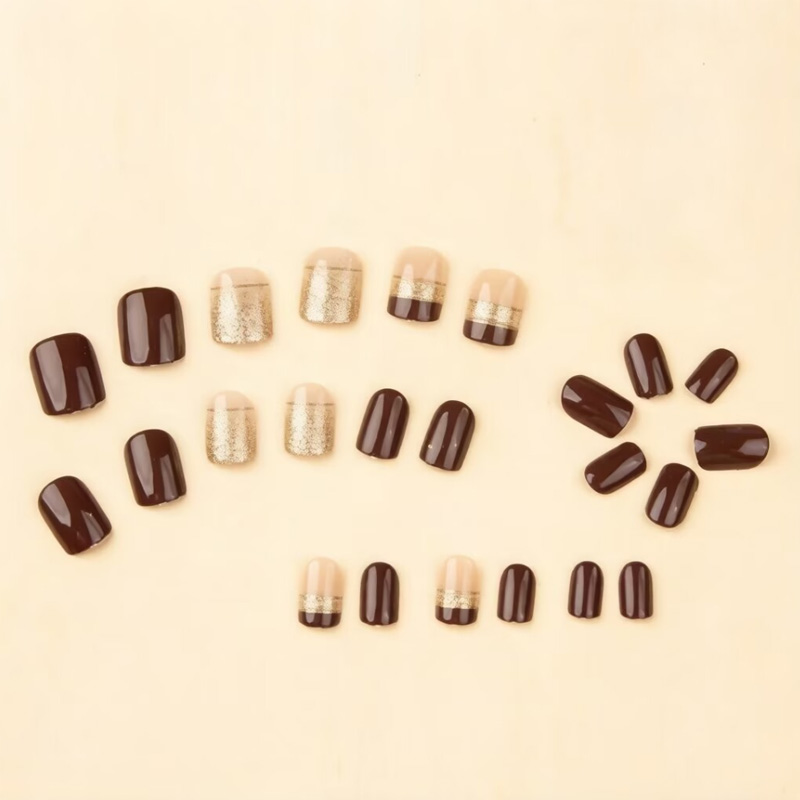 Short Square fake nails for wo - Nail Art Full Design ulasan dan harga