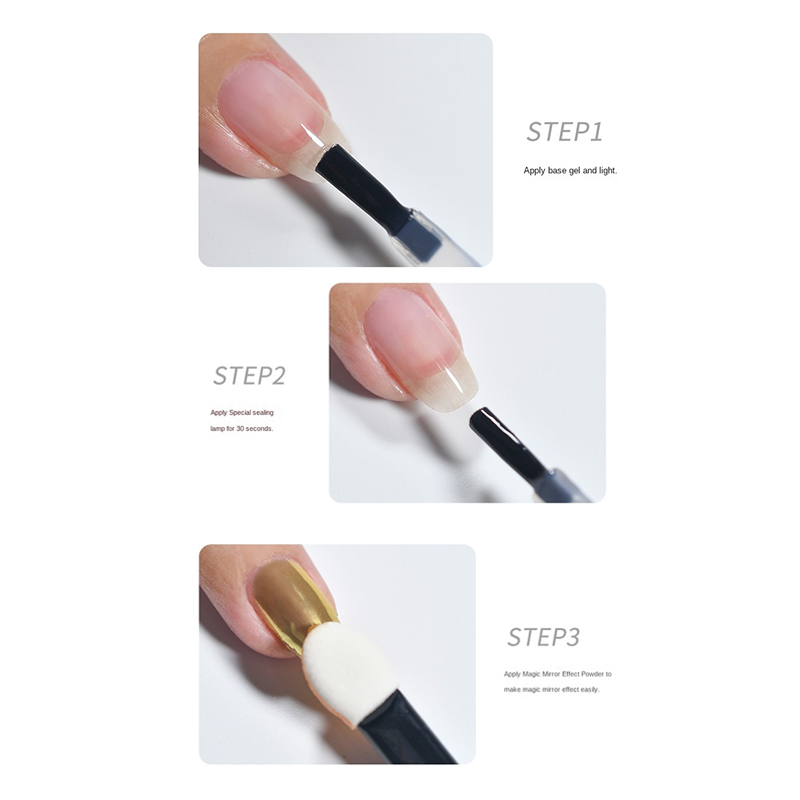 Matte Gel Top Coat, 15ml Powde - Nail Art Chrome ulasan dan harga