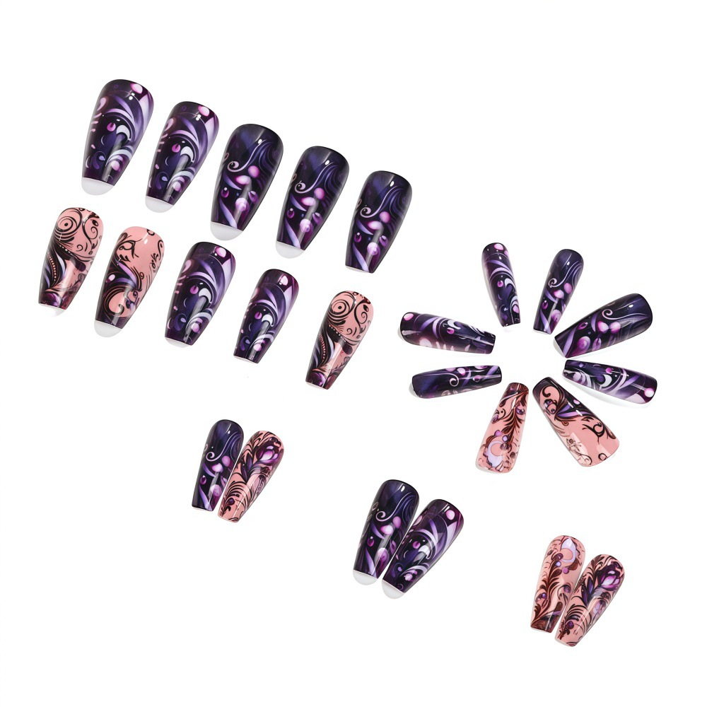Medium fake nails for women gi - Nail Art Full Design ulasan dan harga