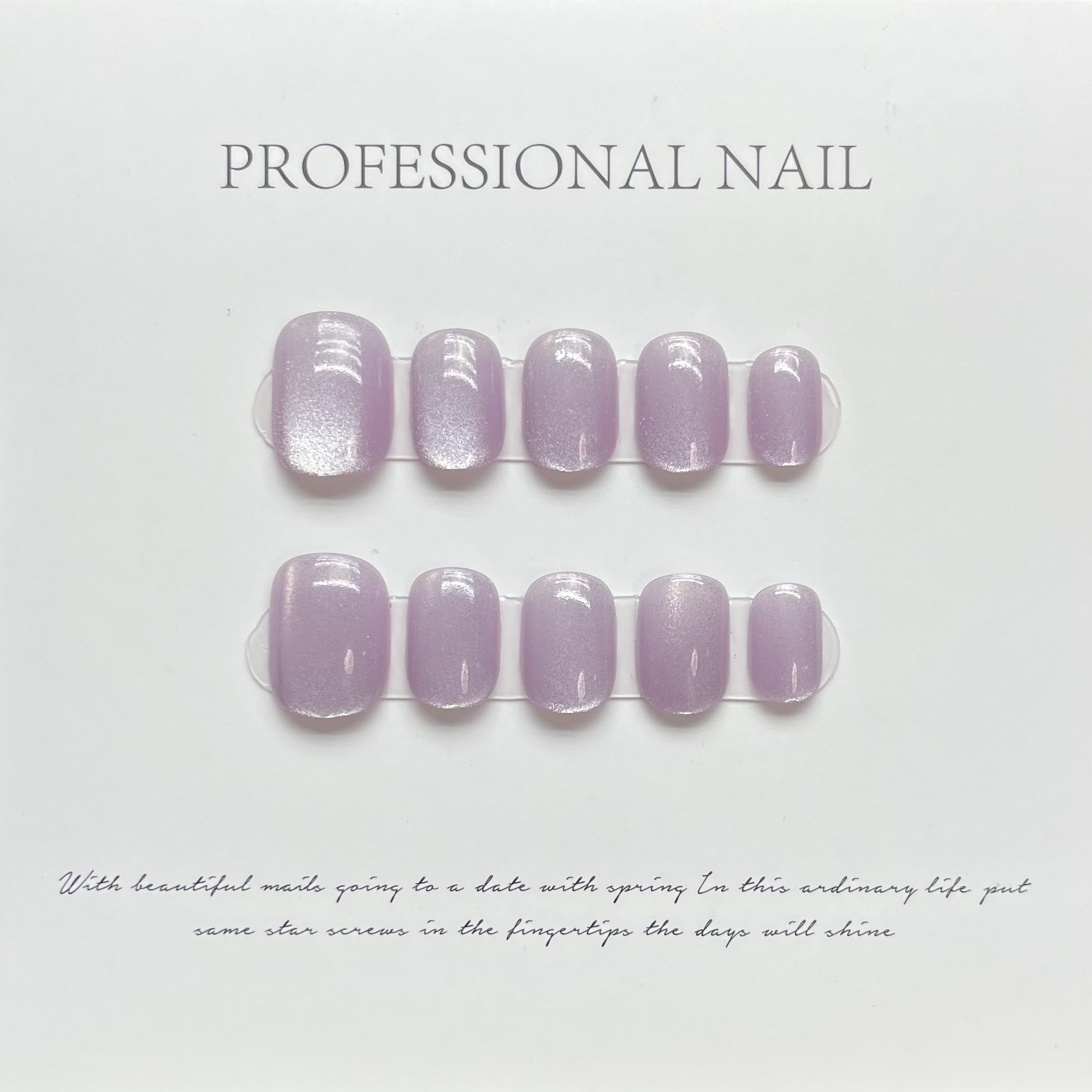 10pcs Aurora Chrome Press on N - Nail Art Chrome ulasan dan harga