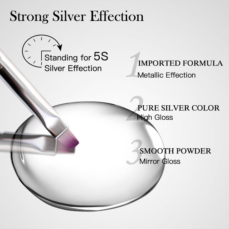 8ml Metal Painting Gel Nail Po - Nail Art Chrome ulasan dan harga