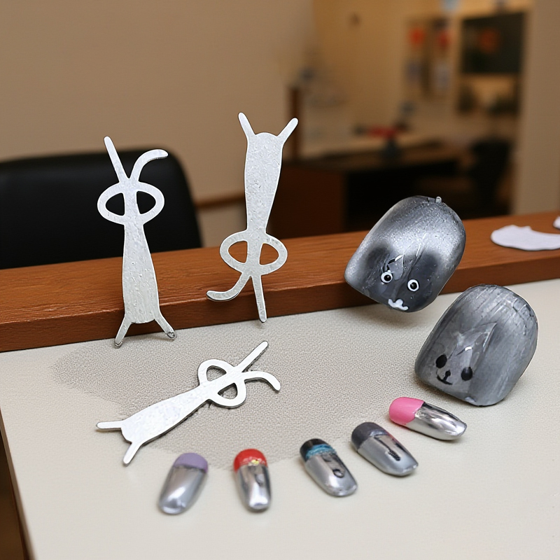 5PCS Rabbit Bear Cat Eye Magne - Nail Art One Piece ulasan dan harga