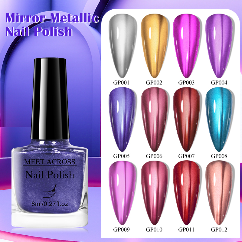 8ml Glass Bottle Water-Based P - Nail Art Chrome ulasan dan harga