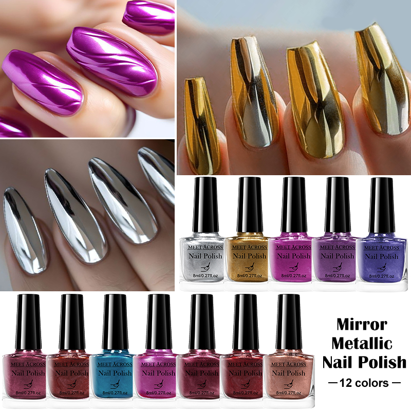 8ml Glass Bottle Water-Based P - Nail Art Chrome ulasan dan harga