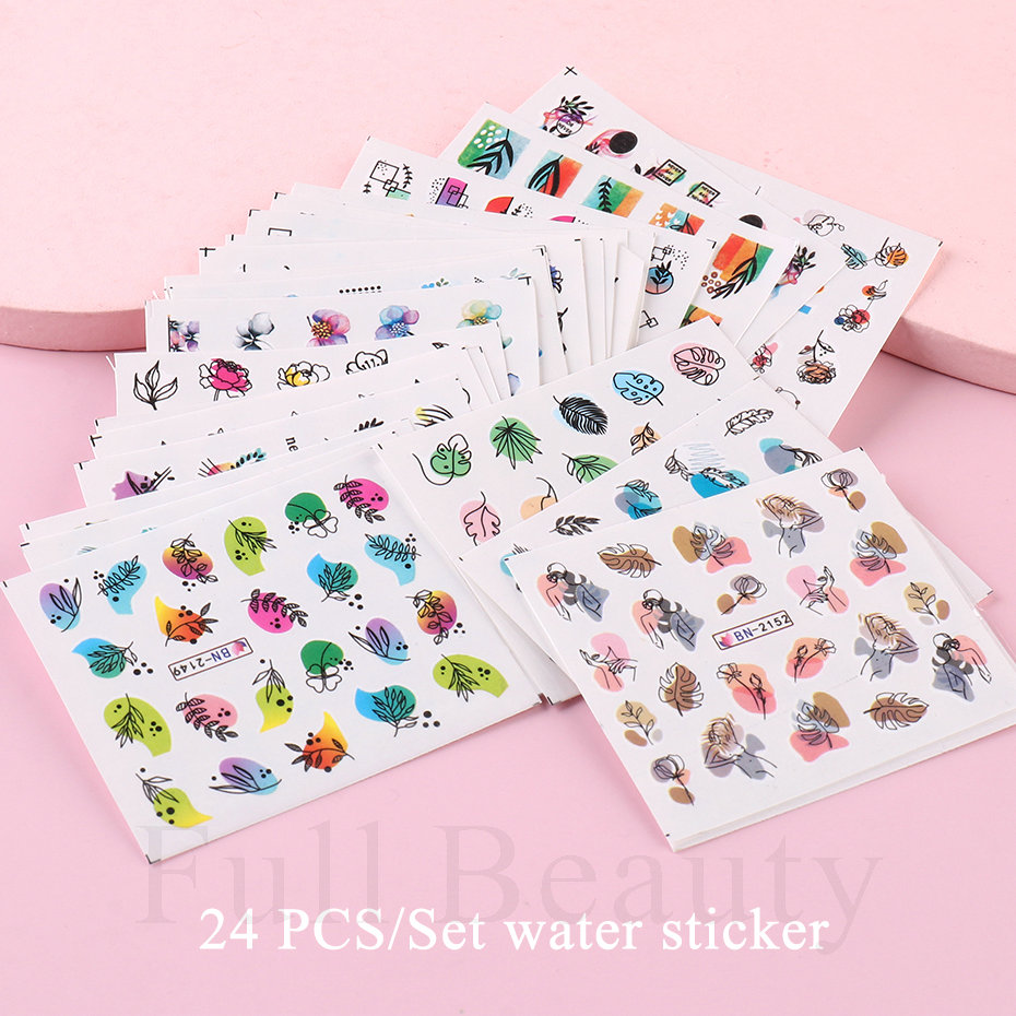 24pcs / Set Spring Summer nail - Nail Art Full Design ulasan dan harga