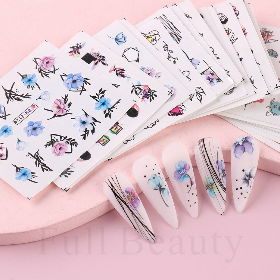 24pcs / Set Spring Summer nail - Nail Art Full Design ulasan dan harga