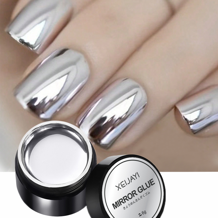 Mirror Metal Gel Nail Polish w - Nail Art Chrome ulasan dan harga