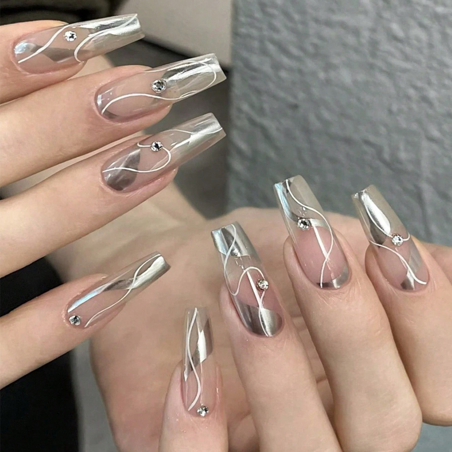 Mirror Metal Gel Nail Polish w - Nail Art Chrome ulasan dan harga