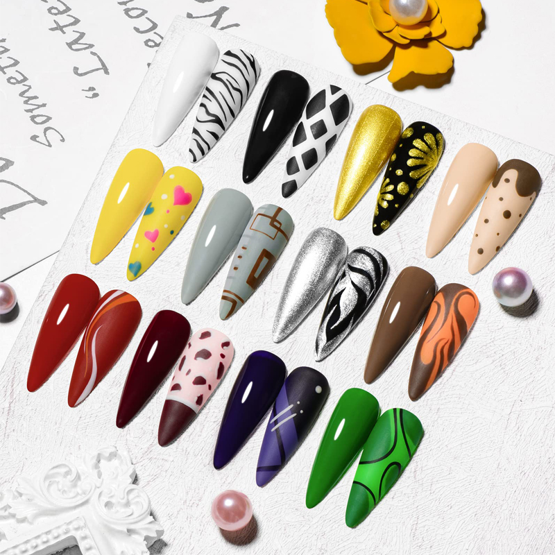 CHUNSHU 5ml No Wipe 4in1 Semi- - Nail Art Full Design ulasan dan harga