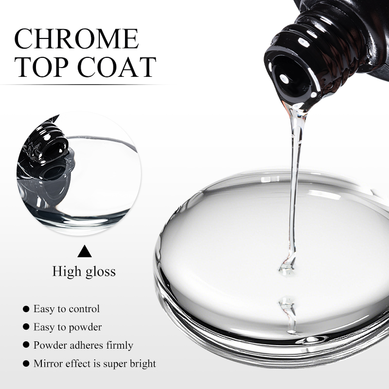 7ML Chrome Top Coat For Mirror - Nail Art Chrome ulasan dan harga