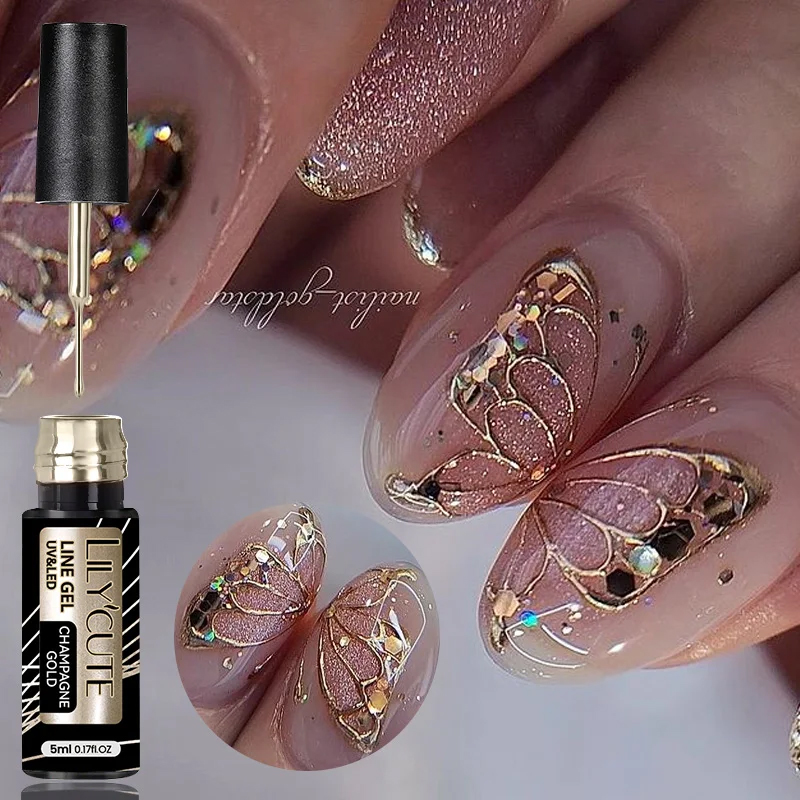 LILYCUTE 5ml Super Bright Meta - Nail Art Chrome ulasan dan harga